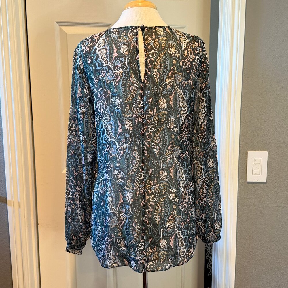 VERONICA BEARD Gayle silk chiffon top 12 - Picture 5 of 7